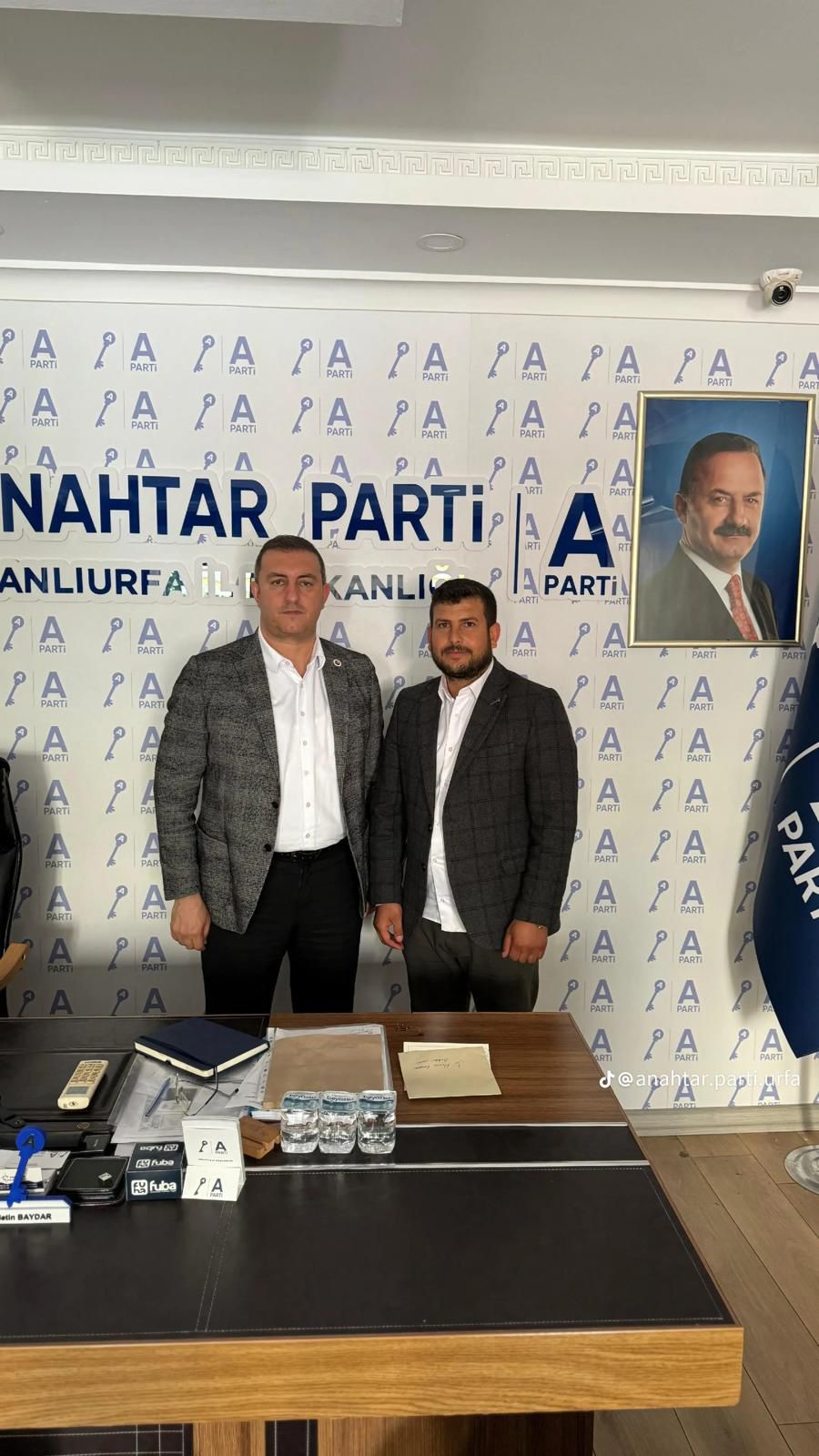 Abdulkadir Karlar’dan Anahtar Partisi İl Başkanı Metin Baydar’a Ziyaret