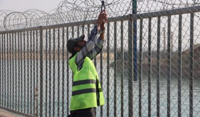 BÜYÜKŞEHİR’DEN SULAMA KANALINDA CAN GÜVENLİĞİ İÇİN TEL ÖRGÜ ÖNLEMİ