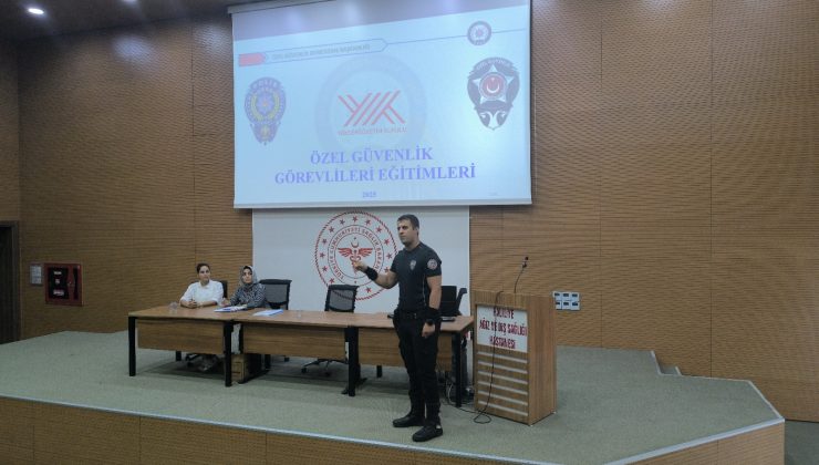 Şanlıurfa İl Sağlık Müdürlüğü Güvenlik Personeline 3 Günlük Kapsamlı Hizmetiçi Eğitim Programı Düzenlendi