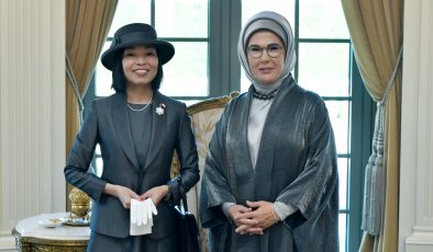 EMİNE ERDOĞAN, JAPONYA ALTES PRENSESİ MİKASA İLE GÖRÜŞTÜ